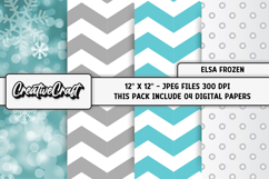 Frozen Inspired Digital Papers, scrapbooking papers designs Product Image 1