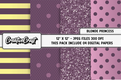 Tangled Princess Digital Paper, scrapbook background design Product Image 1