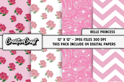 Beauty and the Best Digital Papers, princess designs Product Image 1