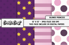 Tangled Princess Digital Paper, scrapbook background design Product Image 1