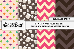 Sugar and Candy Digital Papers, scrapbook background designs Product Image 1