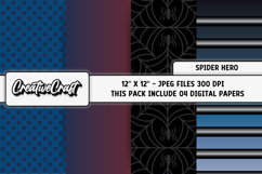 Spider Hero Digital Papers. scrapbooking backgrounds designs Product Image 1