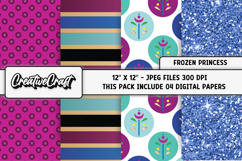 Frozen Princess Digital Papers, scrapbook designs Product Image 1