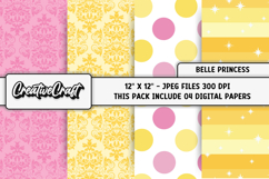 Beauty and the Best Digital Papers, princess designs Product Image 1