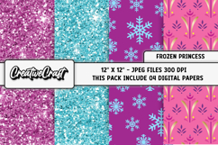 Frozen Princess Digital Papers, scrapbook designs Product Image 1