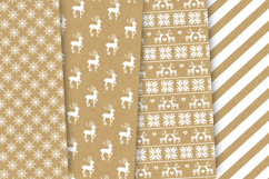 Christmas Kraft Seamless Patterns, christmas digital papers Product Image 2