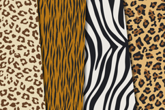 Animal Prints Seamless Patterns, animal skins digital papers Product Image 2