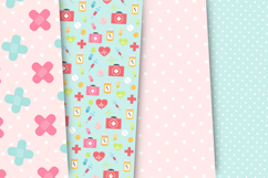 Medicine Seamless Patterns, doctor digital papers designs Product Image 2