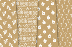 Christmas Kraft Seamless Patterns, christmas digital papers Product Image 3