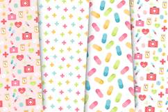 Medicine Seamless Patterns, doctor digital papers designs Product Image 3