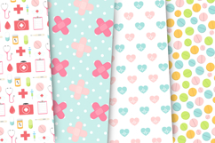 Medicine Seamless Patterns, doctor digital papers designs Product Image 4