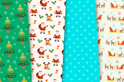 Christmas Santa Seamless Patterns, christmas digital papers Product Image 4