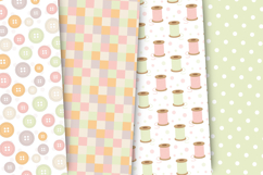 Sewing Seamless Patterns. sewing digital papers illustration Product Image 4