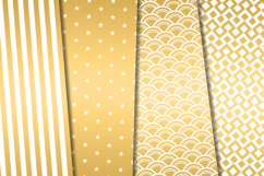Gold Seamless Patterns, gold digital papers, gold background Product Image 4