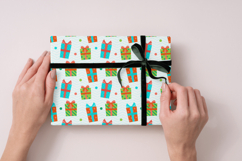 Christmas Santa Seamless Patterns, christmas digital papers Product Image 7