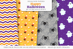 Halloween Seamless Patterns, happy halloween digital papers Product Image 1