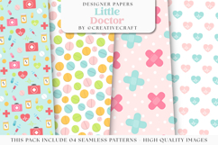 Medicine Seamless Patterns, doctor digital papers designs Product Image 1