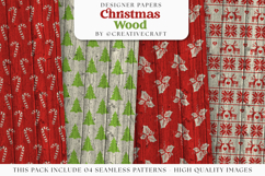Merry Christmas Seamless Patterns, christmas digital papers Product Image 1