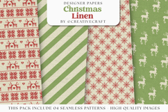 Merry Christmas Seamless Patterns, christmas digital papers Product Image 1