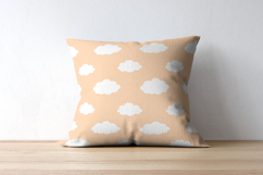 Colored Clouds Seamless Patterns, colored digital papers Product Image 7