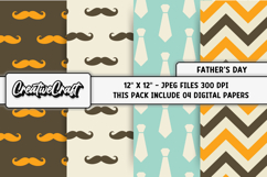 Fathers Day digital paper, fathers day graphic, illustration Product Image 1