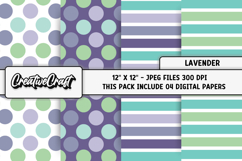 Lavender Digital Papers, purple backgrounds illustrations Product Image 1