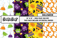 Halloween Digital Papers, scrapbooking, backgrounds designs Product Image 1