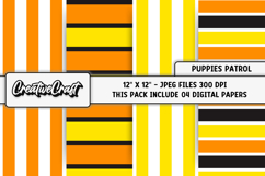 Puppies Patrol Digital Papers, scrapbook backgrounds designs Product Image 1