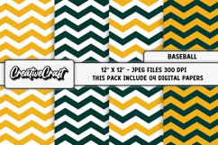 Baseball Sport Digital Paper, baseball graphic illustrations Product Image 1