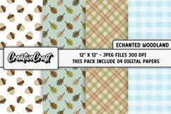 Autumn Fall Digital Paper, thanksgiving digital scrapbook Product Image 1