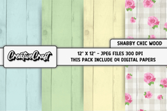 Shabby Chic digital paper, shabby chic backgrounds designs Product Image 1