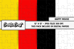Happy Mouse Digital Papers, scrapbooking backgrounds designs Product Image 1