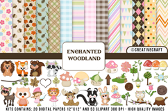 Autumn Fall Digital Paper and Clipart png, autumn clipart Product Image 1