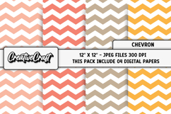 Chevron Digital Papers, chevron backgrounds illustrations Product Image 1