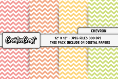 Chevron Digital Papers, chevron backgrounds illustrations Product Image 1