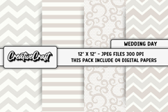 Wedding Digital Papers, wedding backgrounds illustrations Product Image 1