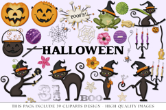 Halloween Clipart, halloween graphic design, illustrations Product Image 1