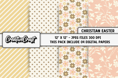 Easter Day Digital Paper, easter day background illustration Product Image 1