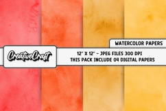 Watercolor Colors Digital Paper, watercolor illustration Product Image 1