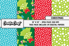 Christmas Digital Papers, christmas backgrounds designs Product Image 1
