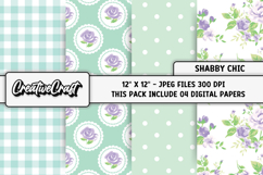 Shabby Chic digital paper, shabby chic backgrounds designs Product Image 1