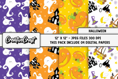 Halloween Digital Papers, scrapbooking, backgrounds designs Product Image 1