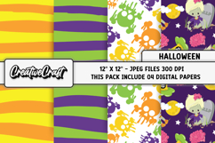 Halloween Digital Papers, scrapbooking, backgrounds designs Product Image 1