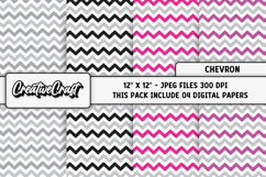 Chevron Digital Papers, chevron backgrounds illustrations Product Image 1