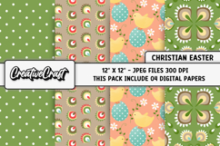 Easter Day Digital Paper, easter day background illustration Product Image 1