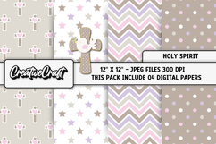 Holy Spirit Digital Papers, scrapbooking backgrounds designs Product Image 1