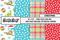 Christmas Digital Papers, christmas backgrounds designs Product Image 1