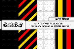 Happy Mouse Digital Papers, scrapbooking backgrounds designs Product Image 1
