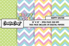 Easter Day Digital Paper, easter day background illustration Product Image 1