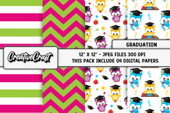 Graduation Digital Papers, scrapbooking backgrounds designs Product Image 1